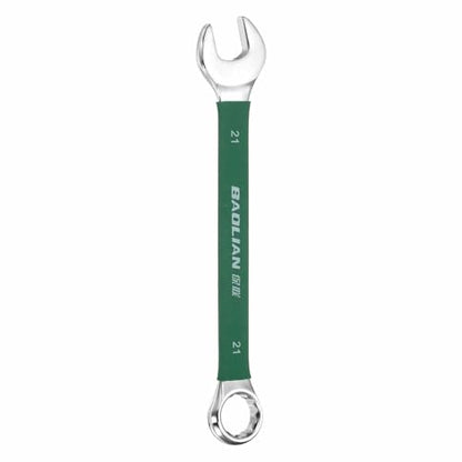 HARFINGTON 21mm Metric Combination Wrench 10 Degree Offset 12 Point Cr-V Steel Single Open End Spanner Wrenches for Automotive Repair Furniture Assembly - size: 21mm