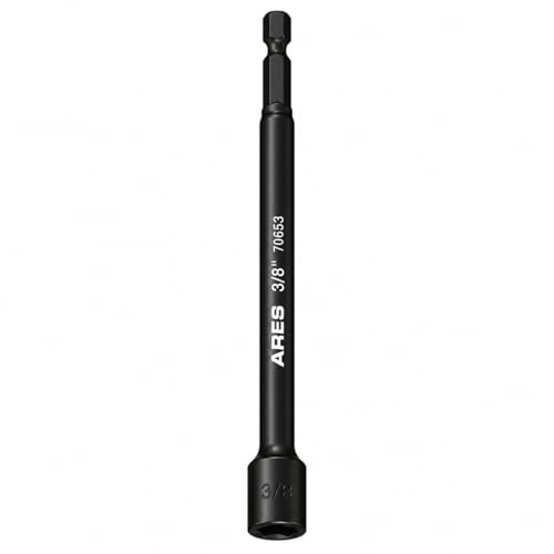 ARES 70653 3/8-Inch Magnetic Impact Nut Driver | Impact Grade Nut Setter with Industrial Strength Magnet - size: 3/8" Magnetic Impact Nut Driver