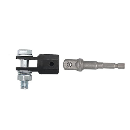 1/2" Scissor Jack Adapter Socket Adaptor with Impact Drill Black | For 1/2 Inch Drive Impact Wrench or 13/16 Inch Lug Wrench, Easy Lifting