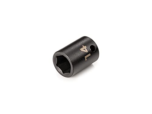 TEKTON 3/8 Inch Drive x 14 mm Shallow 6-Point Impact Socket | SID12114 - size: 14 mm, style: Shallow