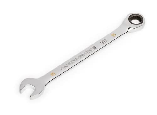 GEARWRENCH 15mm 4 Degree Swing Arch 12 Point Ratcheting Combination Wrench - 86915 - size: 15mm