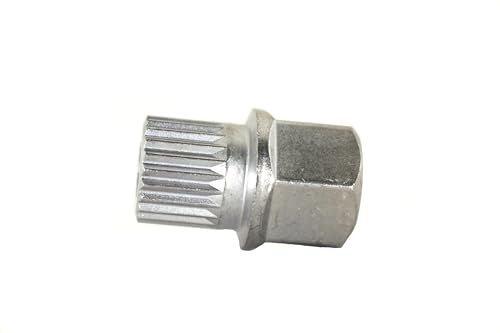 TEMO 38/22Pt Wheel Lock Nut Screw Removal Key Anti-Theft Lugnut Socket S3054 for BMW Vehicles - size: 38/22PT