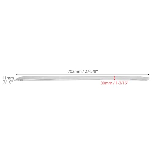 QWORK 28 Inch Tire Iron Lever Bar, Professional Tire Changing Spoon Tool for Cars Motorcycles Bicycles Scooters, Forged Steel Chrome Plated Tire Removal and Installation Tool