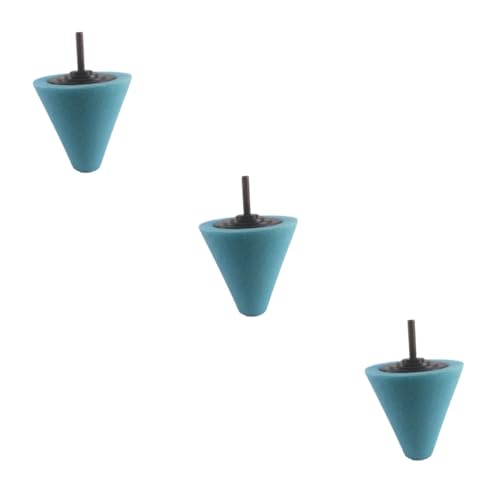 SHERCHPRY 3pcs Cone Shaped Car Wheel Hub Cleaning Pad Sponge Car Wash Tool for Automotive Polishing and Buffing Pad