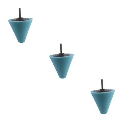 SHERCHPRY 3pcs Cone Shaped Car Wheel Hub Cleaning Pad Sponge Car Wash Tool for Automotive Polishing and Buffing Pad