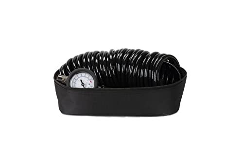 VIAIR TLC PLUS Air Compressor - Portable, Compact Tire Inflator with 120 PSI - Includes Presta Valve Chuck, Shop-Style Inflation Gun, 2-Pin SAE & 30ft Coil Hose - For Tubeless Bike Tires Setup - style: TLC PLUS Air Compressor