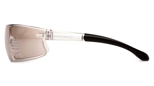 Pyramex Provoq Safety Eyewear Blue Mirror Lens Black Temples - color: Black