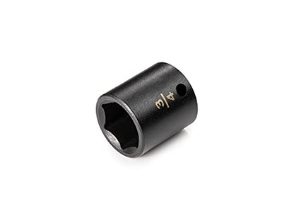 TEKTON 3/8 Inch Drive x 3/4 Inch Shallow 6-Point Impact Socket | SID12019 - size: 3/4 in., style: Shallow