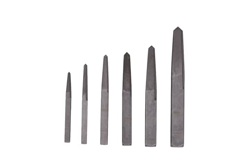 Century Drill & Tool 73214 6-Piece Square Flute Screw Extractor Set, #1 - #6, for Extracting Broken Screws and Bolts Without Damaging Threads - size: 6 Piece