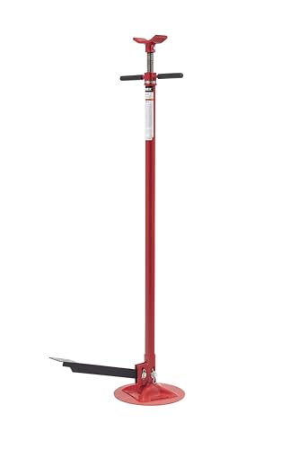 SUNEX TOOLS 6810A, Underhoist Support Stand with Foot Pedal, ¾ Ton Capacity, Large Base, Bearing Mounted Spin Handle, Height Adjustment Under Load, Lightweight, Supports Vehicle Components Only - size: With pedal