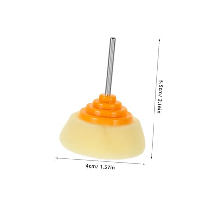 PRETYZOOM 2pcs Car Polisher Sponge Pads Cone-Shaped Buffing Wheel for Polishing and Waxing Automotive Detailing Tool for Cars Motorcycles and Boats
