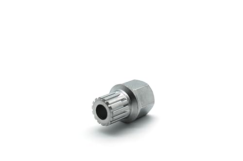 TMAX 60/15Pt Anti-Theft Wheel Lock Lug Nut Removal Socket Key for Vw Audi | Wheel Lock Nut Socket Adapter | Anti-Theft Screw Remover Repair Tool | Tyre Fitting, Garage Repair, Tire Change - size: 60/15PT