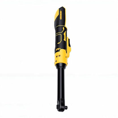 Cordless Ratchet Wrench, 3/8 in Electric Ratchet with 74ft.lbs Torsion and 6.3 in Extended Head, for Automotive Repair, with Adapters and Extension Bar