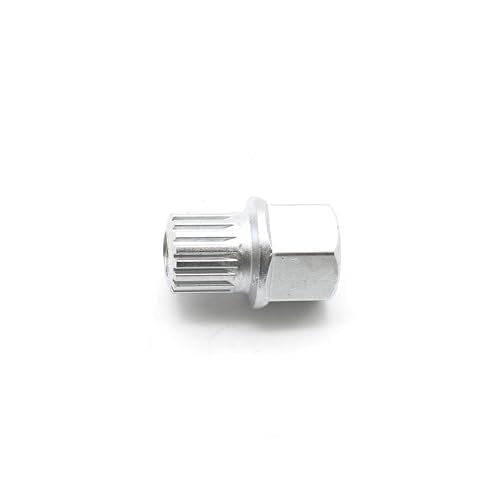 TEMO 62/17Pt Anti-Theft Wheel Lock Lug Nut Removal Socket Key for Vw Audi | Wheel Lock Nut Socket Adapter | Anti-Theft Screw Remover Repair Tool | Tyre Fitting, Garage Repair, Tire Change - size: 62/17PT