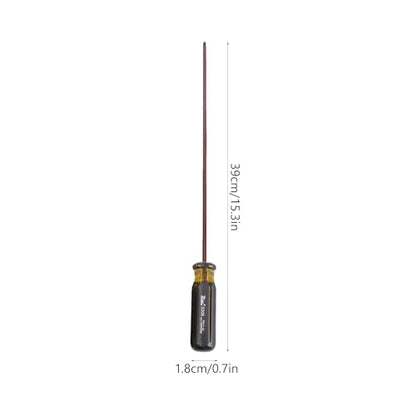 DOITOOL 2Pcs Slotted and Phillips Screwdriver, 15 inch Long Cross- head Screwdriver Screwdriver, Long Screwdriver Set Magnetic Tip Screwdriver Set