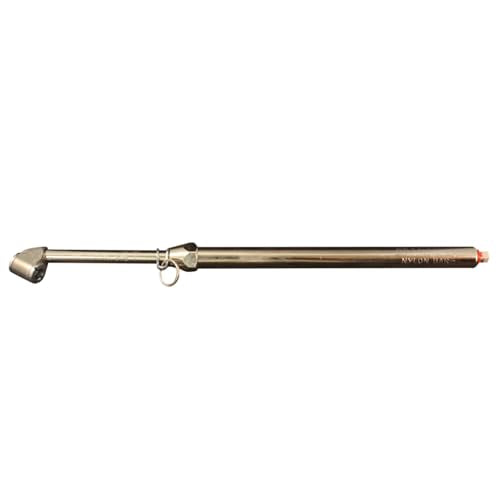 Milton S-976 Dual Head Chuck Tire Pressure Service Gauge, Plated Brass Tube, 12 3/4” 1-160 PSI