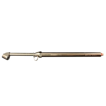 Milton S-976 Dual Head Chuck Tire Pressure Service Gauge, Plated Brass Tube, 12 3/4” 1-160 PSI
