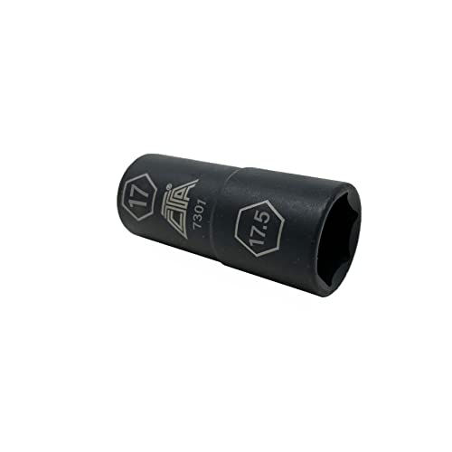 CTA Tools 7301 Flip Socket - 17mm x 17.5mm - Services 17mm Lug Nuts with Missing and Distorted Chrome Caps - size: 17mm X 17.5mm
