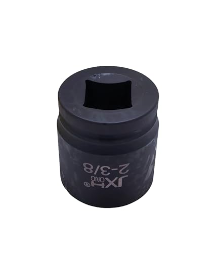 1-1/2" Drive Impact Socket, 6-Point, Heat Treated Cr-Mo Steel – Heavy Duty for Hydraulic Impact Wrench (2-3/8") - size: 2-3/8"