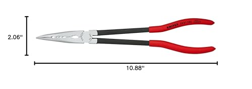 Knipex Tools 28 81 280 11" Extra Long Needle Nose Pliers - Angled, - style: Angled Head