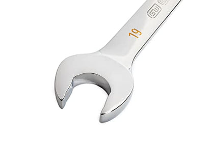 GEARWRENCH 19mm 4 Degree Swing Arch 12 Point Ratcheting Combination Wrench - 86919 - size: 19mm