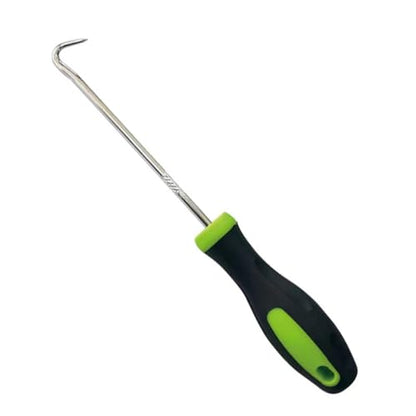 Precision Hook Pick Tool, 6.69 Inch Heavy Duty Stainless Steel Pick with Ergonomic Grip, Ideal for Automotive, Mechanical & Home Repairs