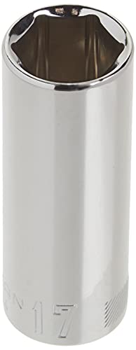 CRAFTSMAN Deep Socket, Metric, 3/8-Inch Drive, 17mm, 6-Point (CMMT44434) - size: 17 MM
