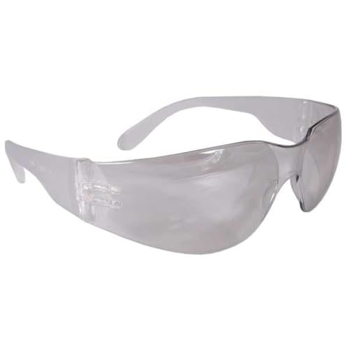 Radians Clear Safety Glasses, Scratch-Resistant, Wraparound, One Size - color: Clear, size: 1 Count (Pack of 1)