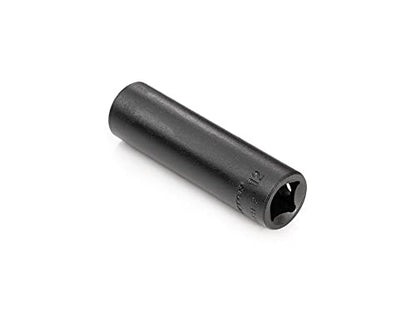 TEKTON 3/8 Inch Drive x 12 mm Deep 6-Point Impact Socket | SID13112 - size: 12 mm, style: Deep