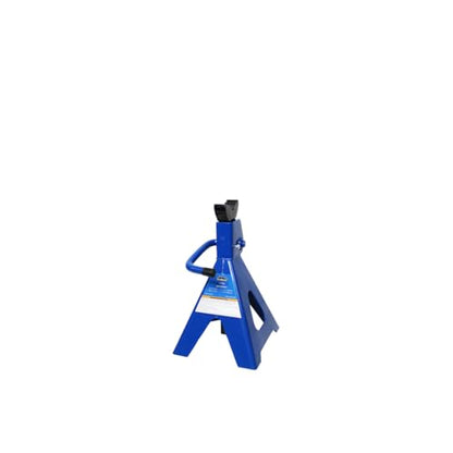 Mountain 512005 12 Ton Automotive Jack Stands for Garages, Repair Shops, and DIY, 24,000 lbs. Capacity, Heavy Duty Steel Frame, Adjustable Height 17.6"- 27.5", Wide Base, Black/Blue, Pair