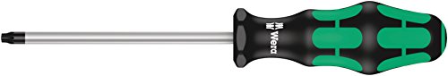 Wera 05028062001 367/6 TORX® Screwdriver set Kraftform Plus and rack, 6 pieces - size: TX10x80mm, TX15x80mm, TX20x100mm, TX25x100mm, TX30x115mm, TX40x140mm