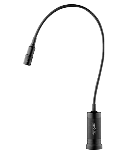 NextLED NT-7647 20-Inch Gooseneck Flashlight with Magnetic Base, Cree LED, Zoomable Lens, IP54 Rating Waterproof. Flexible LED Light, Work Bench, Auto Repair, Grill Light, Inspection - style: Flex Neck Flashlight