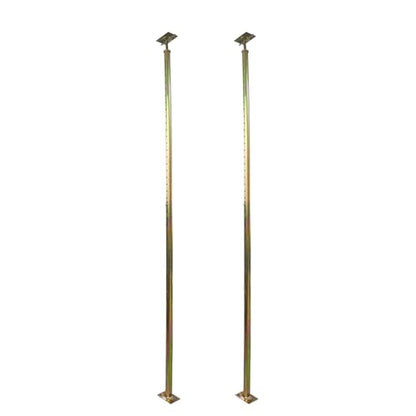 2 Pack 59" - 100" Adjustable House Floor Screw Jack Post for Leveling | 8ft Floor Joist Support Jack Pole Rod, Fit for Basement Ceiling Crawlspace Beam Roof Wall Stair - size: 59-100 inch