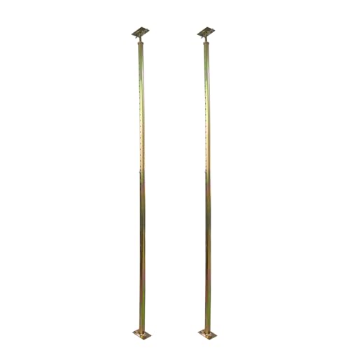 2 Pack 59" - 100" Adjustable House Floor Screw Jack Post for Leveling | 8ft Floor Joist Support Jack Pole Rod, Fit for Basement Ceiling Crawlspace Beam Roof Wall Stair - size: 59-100 inch