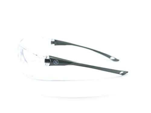GE Safety Glasses, ANSI Z87.1, 03 Series, Anti-scratch Lens, 99.9% UV Protection, EN 166, 12 Pack - color: Gray