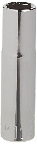 CRAFTSMAN Deep Socket, Metric, 3/8-Inch Drive, 11mm, 6-Point (CMMT44427) - size: 11 MM