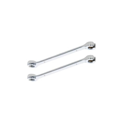 Auniwaig 2 Pcs 6mm x 8mm Flare Nut Wrench 0.24 x 0.31 Inch Metric Double Open End Geardrive Flare Nut Wrench for Removing Replacing Nuts - size: 6x8mm