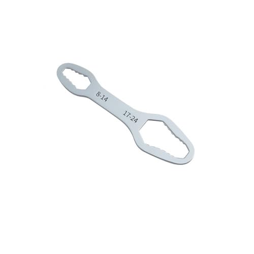 2 Packs Self Adjusting Wrench Set Dual Ended - Multifunctional Tool for Auto Repair and DIY Projects - color: Silvery(2pcs), size: 16cm