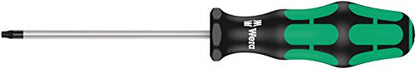 Wera 05028062001 367/6 TORX® Screwdriver set Kraftform Plus and rack, 6 pieces - size: TX10x80mm, TX15x80mm, TX20x100mm, TX25x100mm, TX30x115mm, TX40x140mm