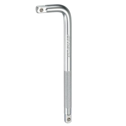 HARFINGTON Socket Breaker Bar 1/2" Drive 10" Long 50BV30 Alloy Steel L-Shape Extension Bar Axle Nut Socket Wrench Hand Tool for Car Mechanical Equipment Repair, Matte Silver - size: 1/2"x10"