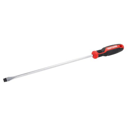 CRAFTSMAN Screwdriver SL3/8 in. x 12 in. Extra Long Slotted, Magnetic Tip, Comfort Grip (CMHT65167) - style: New Version