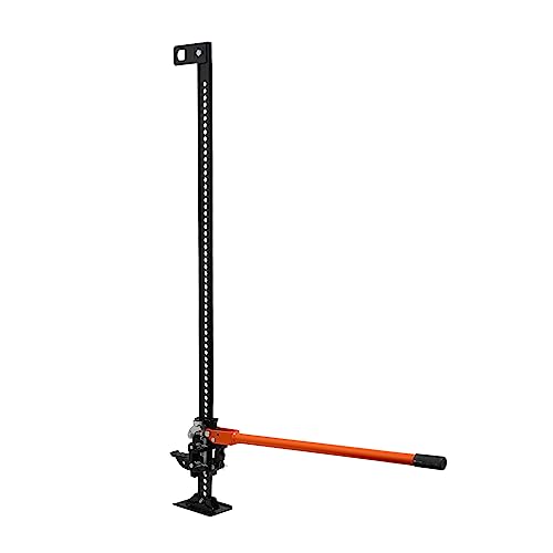 VEVOR Farm Jack 60inch, 7000 lbs Capacity Ratcheting Off Road Jeep Jack for Tractor, Truck, SUV, Bumper Lift, Orange - size: 5.1 x 9.1 x 60.0 inch