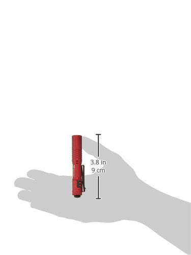 Streamlight 66323 MicroStream 45-Lumen 420-Candela EDC Ultra-Compact LED Flashlight with AAA Alkaline Battery, Clear Retail Packaging, Red - color: Red, size: Non-Rechargeable (Pack of 1), style: Clear Retail Packaging