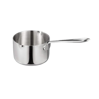 IMEEA 10oz/300ml Mini Butter Warmer Pot 18/10 Stainless Steel Small Sauce Pan with Dual Pour Spouts for Milk, Coffee, Single Serving - size: 10 fl oz