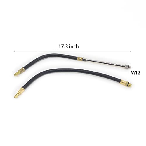 AUTO Tools Petrol Gasoline Engine Cylinder Compression Tester Kit with M10 M12 M14 M16 M18