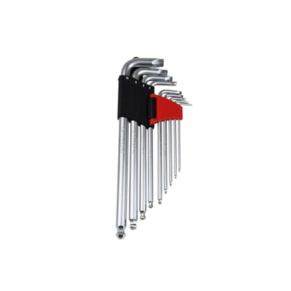 K Tool 75450 Damaged Hex Screw Remover Set, 9 Piece Metric Range from 1.5 mm to 10 mm, Twist End Extractors Remove Rounded Screws Without Drilling