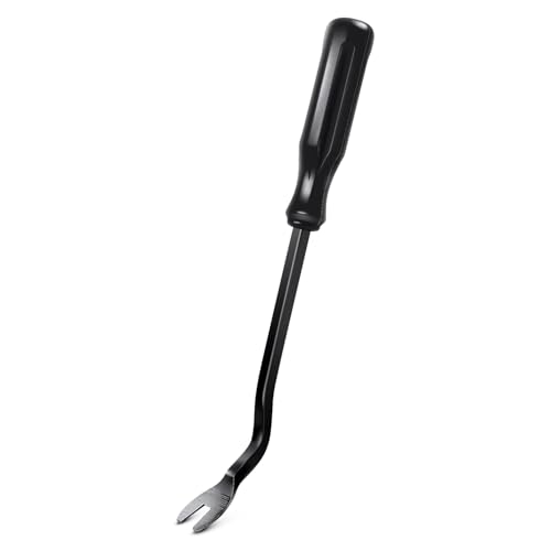 GOOACC Car Panel/Upholstery Fastener Remover Ergonomic Stainless Steel | Easily Removes Plastic Fasteners Reduces Damage to Panels and Loss of Clips Black - color: Black, size: 1Pc Remover