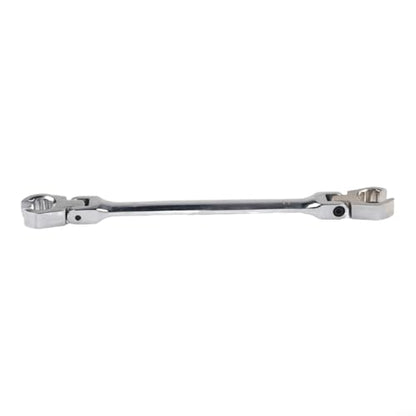 FABULETTA 6PCS Head Flare Nut Wrench Set, Chrome Vanadium Double Open End Wrenches, 12 Point Metric Spanner Set for Brake Line Repair, Automotive Fuel Pipe Wrenches, 9mm-21mm