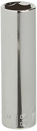 CRAFTSMAN Deep Socket, Metric, 3/8-Inch Drive, 13mm, 6-Point (CMMT44429) - size: 13 MM