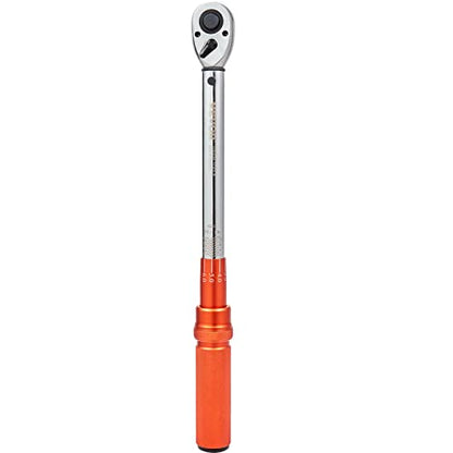 VEVOR 1/2-inch Drive Click Torque Wrench, 10-150ft.lb/14-204n.m Mechanical Dual Range Scales, Dual-Direction Adjustable with Adapters Extension Rod - size: 10-150 FT.LB, style: 1/2-inch